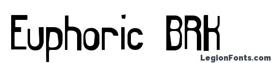 шрифт Euphoric BRK, бесплатный шрифт Euphoric BRK, предварительный просмотр шрифта Euphoric BRK