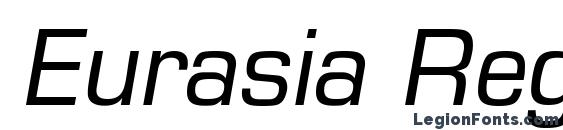 Eurasia RegularItalic font, free Eurasia RegularItalic font, preview Eurasia RegularItalic font