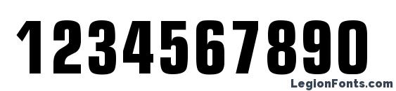 EurasiaCond Bold Font, Number Fonts