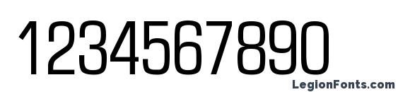 EurasiaCond Regular Font, Number Fonts