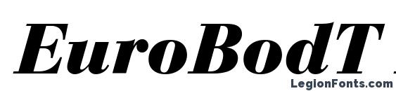 EuroBodT Bold Italic font, free EuroBodT Bold Italic font, preview EuroBodT Bold Italic font