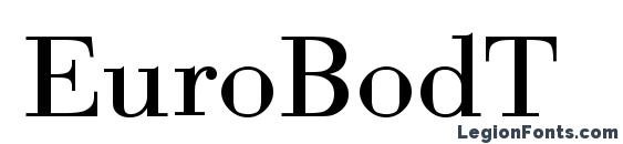 EuroBodT font, free EuroBodT font, preview EuroBodT font