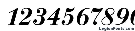 EuroBodTDemBol Italic Font, Number Fonts