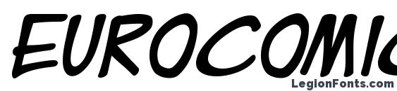EuroComic Bold font, free EuroComic Bold font, preview EuroComic Bold font