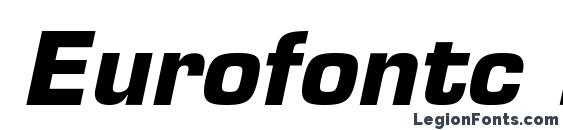 Шрифт Eurofontc bolditalic