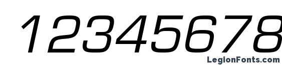 Eurofontc italic Font, Number Fonts