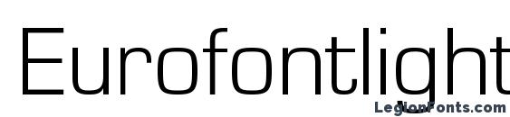 шрифт Eurofontlightc, бесплатный шрифт Eurofontlightc, предварительный просмотр шрифта Eurofontlightc