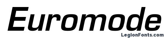 Шрифт Euromode Bold Italic