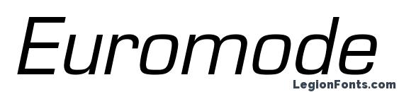 шрифт Euromode Italic, бесплатный шрифт Euromode Italic, предварительный просмотр шрифта Euromode Italic