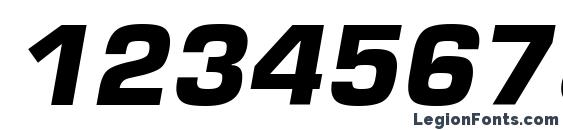 Europe Bold Italic Font, Number Fonts