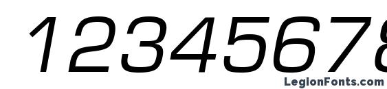 Europe Italic Font, Number Fonts