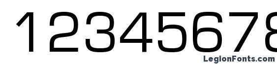 Europe Normal Font, Number Fonts