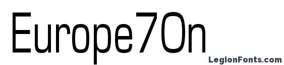 Europe70n Font