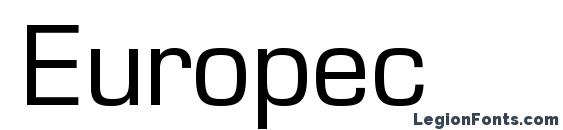 Europec font, free Europec font, preview Europec font