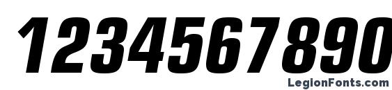Шрифт EuropeCond Bold Italic, Шрифты для цифр и чисел
