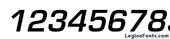 Eurose Italic Font, Number Fonts