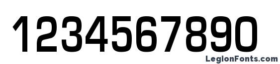 EuroseCond Regular Font, Number Fonts