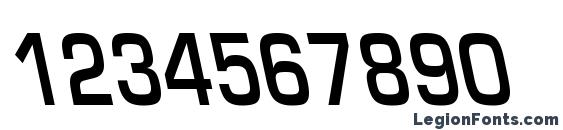 EuroseCondBackslant Regular Font, Number Fonts