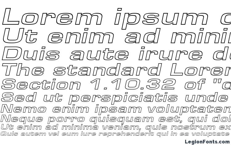 specimens EuroseWideHollow Italic font, sample EuroseWideHollow Italic font, an example of writing EuroseWideHollow Italic font, review EuroseWideHollow Italic font, preview EuroseWideHollow Italic font, EuroseWideHollow Italic font