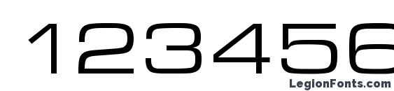 Eurostar Regular Extended Font, Number Fonts