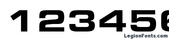 Eurostile Extended Black Font, Number Fonts