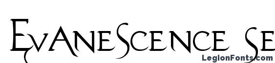 Evanescence Series B font, free Evanescence Series B font, preview Evanescence Series B font