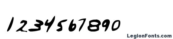 Everett Steeles Hand Font, Number Fonts