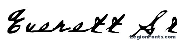Everett Steeles Hand Font