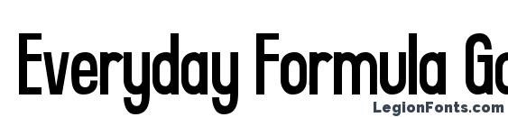 шрифт Everyday Formula Gaunt, бесплатный шрифт Everyday Formula Gaunt, предварительный просмотр шрифта Everyday Formula Gaunt