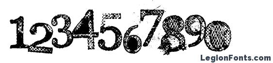 Everyday Ghost Font, Number Fonts