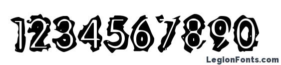 Evil CowRegular Font, Number Fonts