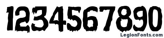 Evil Of Frankenstein Font, Number Fonts