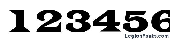 EvitaCondensed Regular Font, Number Fonts