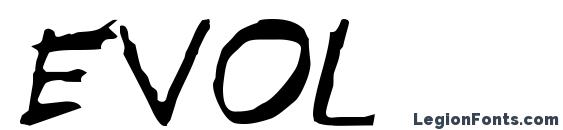 шрифт Evol, бесплатный шрифт Evol, предварительный просмотр шрифта Evol
