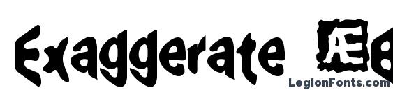 Exaggerate (BRK) font, free Exaggerate (BRK) font, preview Exaggerate (BRK) font