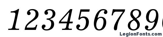 Excelsior Cyrillic Inclined Font, Number Fonts
