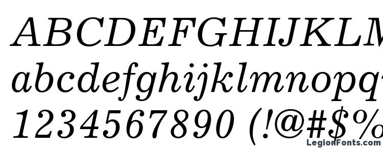 glyphs Excelsior LT Italic font, сharacters Excelsior LT Italic font, symbols Excelsior LT Italic font, character map Excelsior LT Italic font, preview Excelsior LT Italic font, abc Excelsior LT Italic font, Excelsior LT Italic font