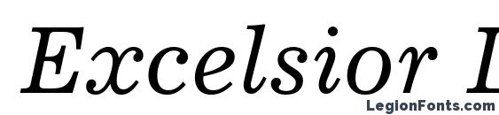 Шрифт Excelsior LT Italic