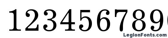 Excelsior LT Roman Font, Number Fonts