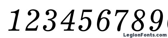 ExcelsiorLTStd Italic Font, Number Fonts