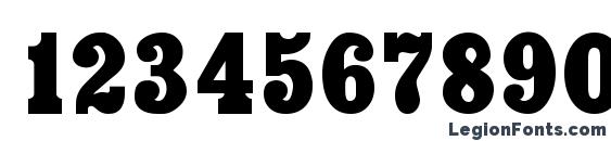 Exclaim Regular Font, Number Fonts