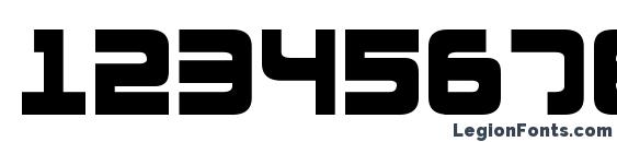 Шрифт Exedore Condensed, Шрифты для цифр и чисел