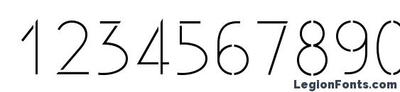 Existence stencillight Font, Number Fonts