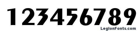 Exotic 350 Bold BT Font, Number Fonts