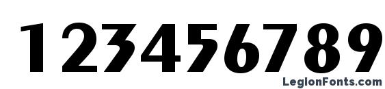 Exotic 350 Bold TL Font, Number Fonts