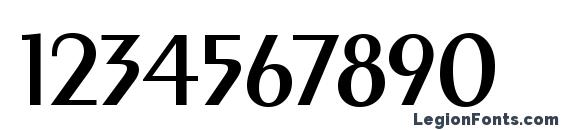 Exotic 350 Demi Bold BT Font, Number Fonts