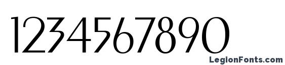 Exotic 350 Light BT Font, Number Fonts