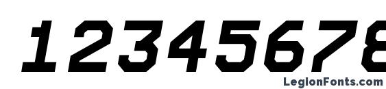 Expo bold italic Font, Number Fonts