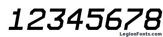 Expo italic Font, Number Fonts