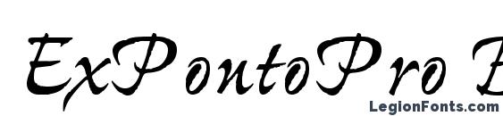 ExPontoPro Bold Font